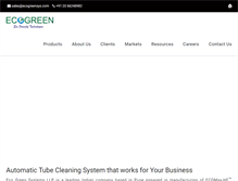 Tablet Screenshot of ecogreensys.com